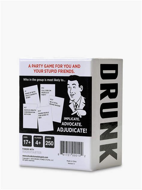 DRUNK STONED OR STUPID [A Party Game] .